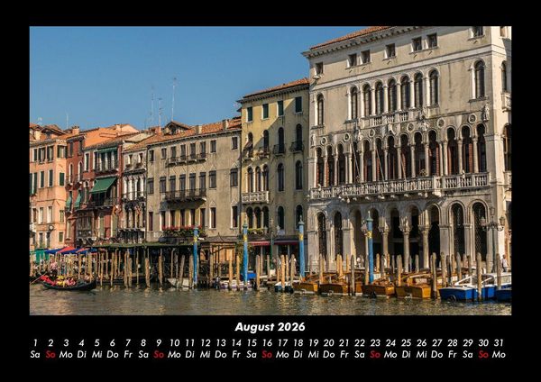 Produktbild: Venedig 2026 Fotokalender DIN A3