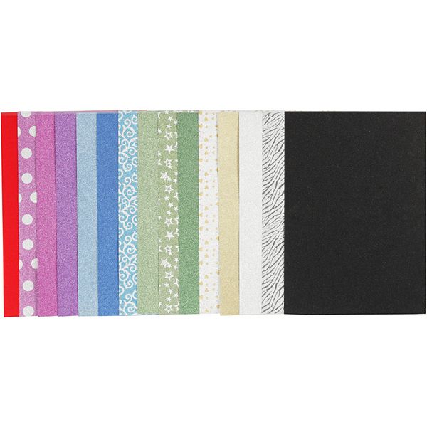 Produktbild: Creativ Company Papierbl&auml;tter mit Glitter, A4, Blatt 210x297 mm, 150 g, 30 Blatt