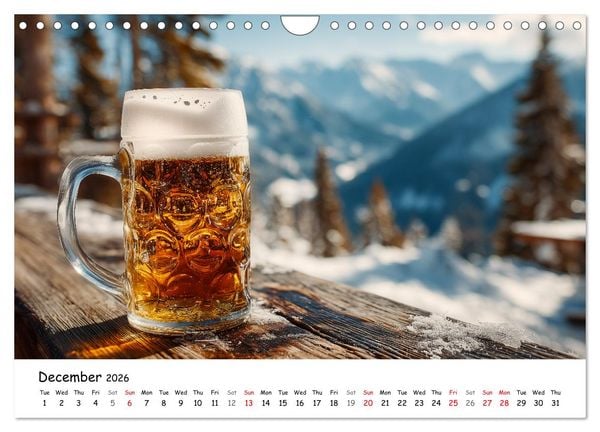 Produktbild: A Year of Beer - Bavarian Brews and Scenic Views (Wall Calendar 2026 DIN A4 landscape), CALVENDO 12 Month Wall Calendar