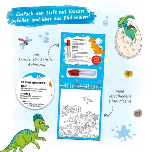 Produktbild: Tr&ouml;tsch Wassermalspa&szlig; mit Zauberstift Dinosaurier