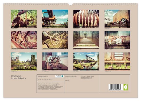 Produktbild: Deutsche Industriekultur (hochwertiger Premium Wandkalender 2026 DIN A2 quer), Kunstdruck in Hochglanz