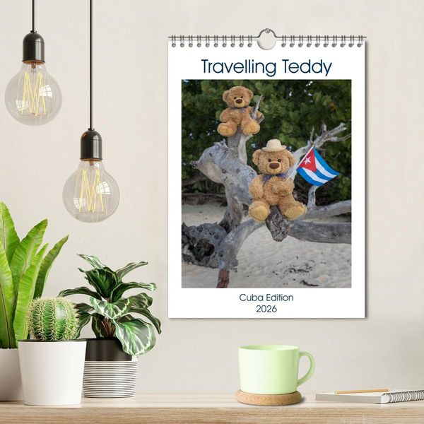 Produktbild: Travelling Teddy Cuba Edition 2026 (Wall Calendar 2026 DIN A4 portrait), CALVENDO 12 Month Wall Calendar