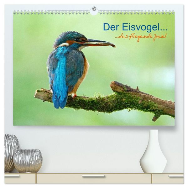 Produktbild: Der Eisvogel...fliegendes Juwel (hochwertiger Premium Wandkalender 2026 DIN A2 quer), Kunstdruck in Hochglanz