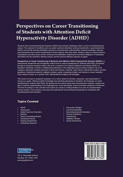 Produktbild: Perspectives on Career Transitioning of Students with Attention Deficit Hyperactivity Disorder (ADHD)
