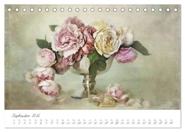 Produktbild: Bl&uuml;ten Poesie (Tischkalender 2026 DIN A5 quer), CALVENDO Monatskalender