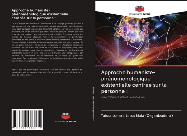 Produktbild: Approche humaniste-ph&eacute;nom&eacute;nologique existentielle centr&eacute;e sur la personne :