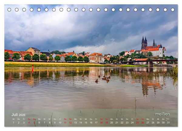 Produktbild: der elbestrom urbanes (Tischkalender 2026 DIN A5 quer), CALVENDO Monatskalender