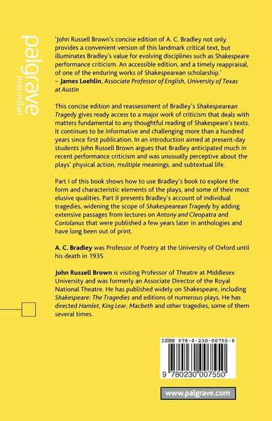 Produktbild: A.C. Bradley on Shakespeare's Tragedies