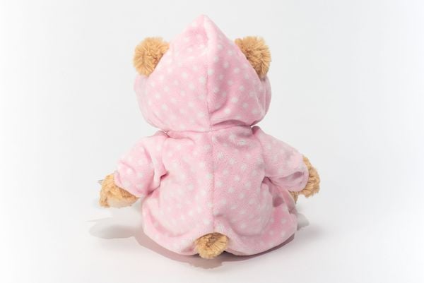 Produktbild: Teddy Hermann 91386 - Schlafanzugb&auml;r, B&auml;r im rosa Schlafanzug, 30 cm