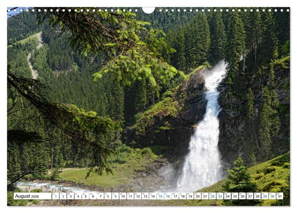 Produktbild: Krimmler Wasserf&auml;lle - Naturlandschaft Krimmler Achental (Wandkalender 2026 DIN A3 quer), CALVENDO Monatskalender