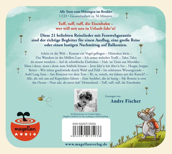 Produktbild: &Ouml;hrchen auf! Meine sch&ouml;nsten Reiselieder (Audio-CD)