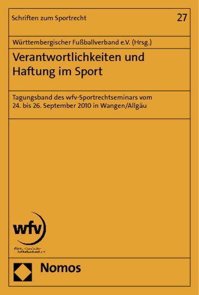 Produktbild: Verantwortlichkeit und Haftung im Sport