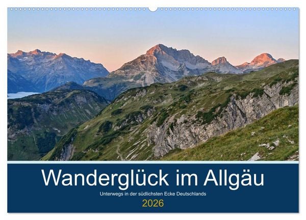 Wanderglück im Allgäu (Wandkalender 2026 DIN A2 quer), CALVENDO Monatskalender