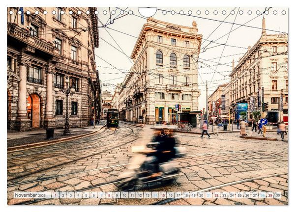 Produktbild: Italienisches Stadtgefl&uuml;ster, Rom - Mailand - Florenz (Wandkalender 2026 DIN A4 quer), CALVENDO Monatskalender
