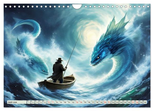 Produktbild: Die unbezwingbaren Fische (Wandkalender 2026 DIN A4 quer), CALVENDO Monatskalender