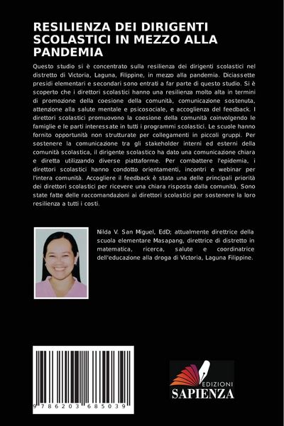Produktbild: Resilienza Dei Dirigenti Scolastici in Mezzo Alla Pandemia