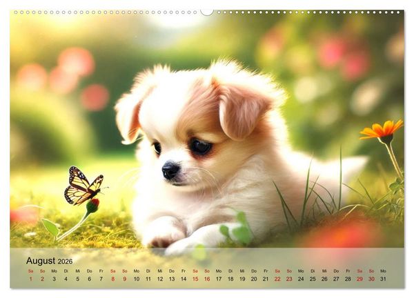 Produktbild: Chihuahua-Welpen &ndash; Kleine Wunder (hochwertiger Premium Wandkalender 2026 DIN A2 quer), Kunstdruck in Hochglanz