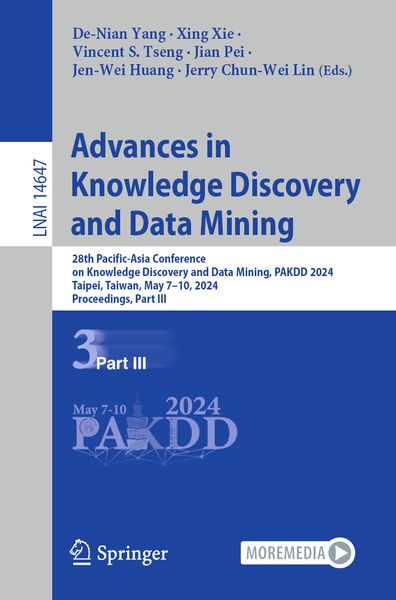 Produktbild: Advances in Knowledge Discovery and Data Mining
