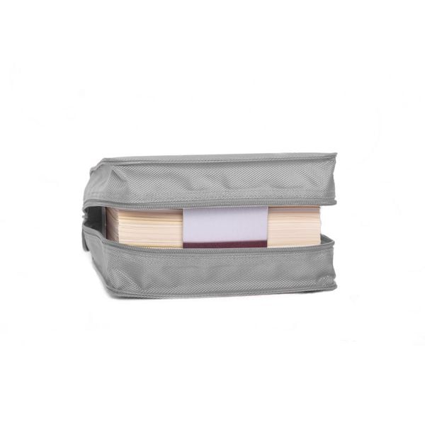 Produktbild: SartoriusSKIN Tasche BASIC Gr. L in Silber-Grau mit Tragegurt & Buchst&uuml;tze