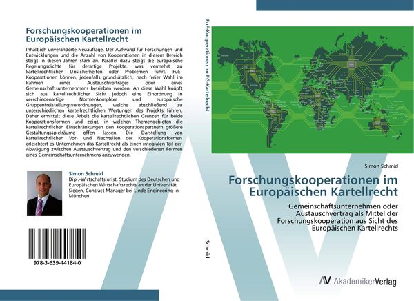 Produktbild: Forschungskooperationen im Europ&auml;ischen Kartellrecht