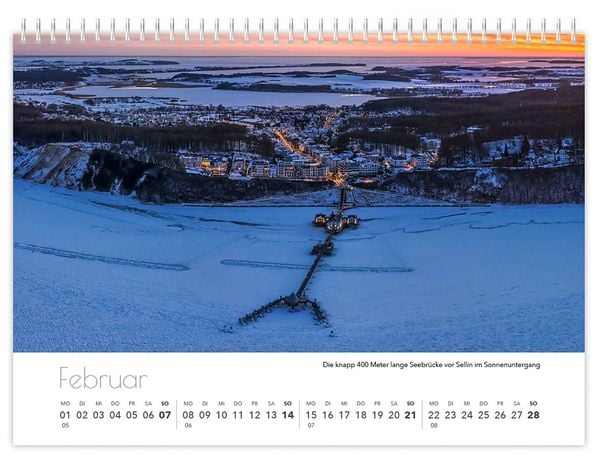 Produktbild: Kalender R&uuml;gen Luftaufnahmen kompakt 2027