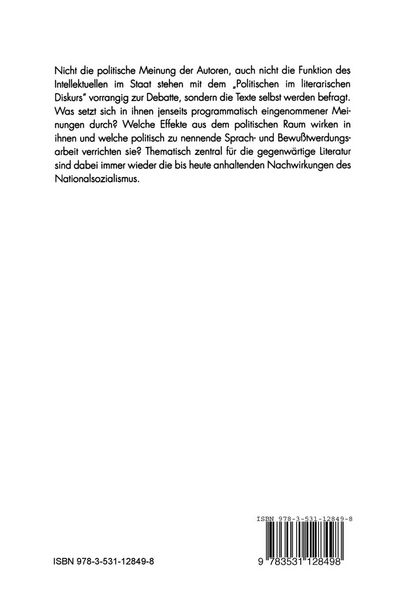 Produktbild: Das Politische im literarischen Diskurs