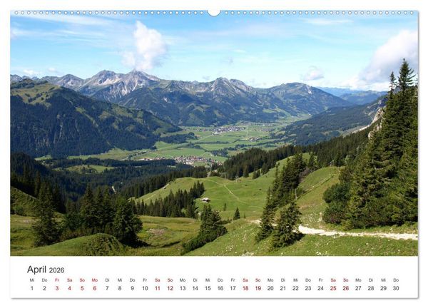 Produktbild: Bergerlebnisse im Tannheimer Tal (hochwertiger Premium Wandkalender 2026 DIN A2 quer), Kunstdruck in Hochglanz