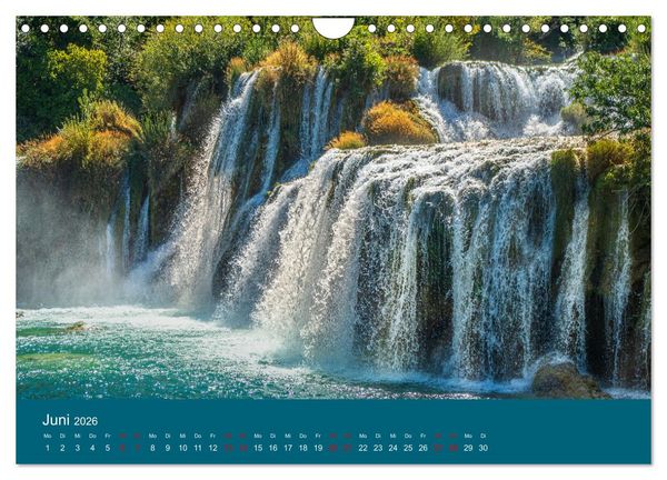 Produktbild: Nationalpark Krka - Wasser-Wunderwelt in Dalmatien (Wandkalender 2026 DIN A4 quer), CALVENDO Monatskalender