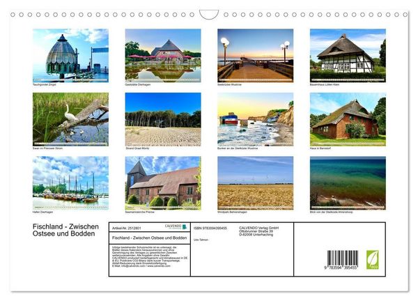 Produktbild: Fischland - Zwischen Ostsee und Bodden (Wandkalender 2027 DIN A3 quer), CALVENDO Monatskalender