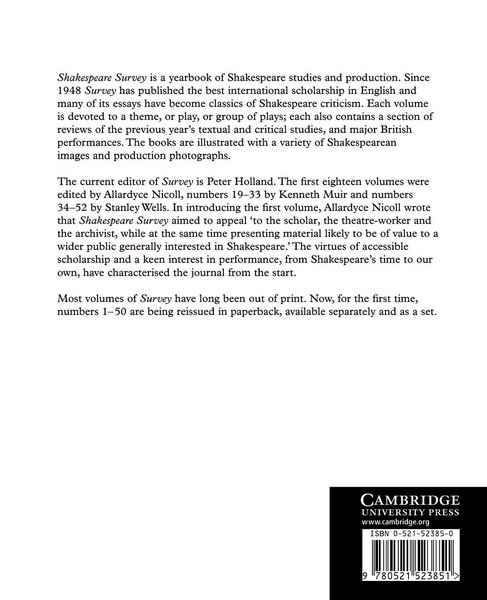Produktbild: Shakespeare Survey