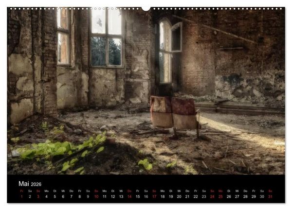 Produktbild: Lost Places - Verlassene Orte (Wandkalender 2026 DIN A2 quer), CALVENDO Monatskalender