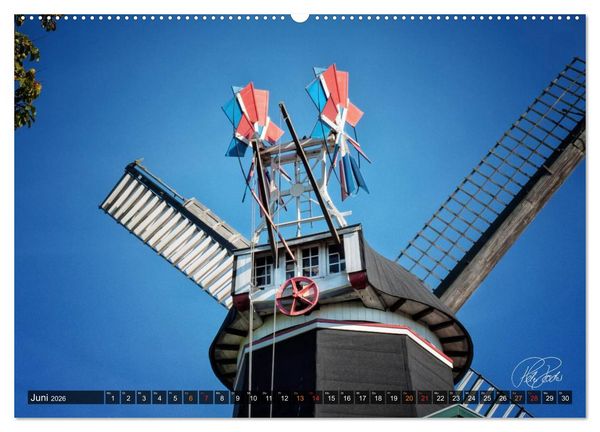 Produktbild: Friesland - Die Friesische M&uuml;hlenstra&szlig;e (Wandkalender 2026 DIN A2 quer), CALVENDO Monatskalender