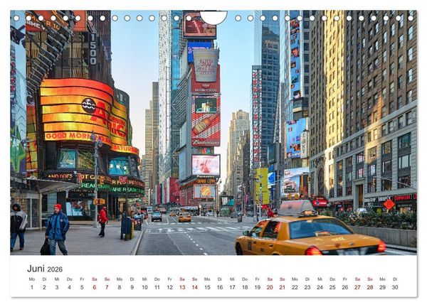 Produktbild: New York - Eine Reise zum Big Apple. (Wandkalender 2026 DIN A4 quer), CALVENDO Monatskalender