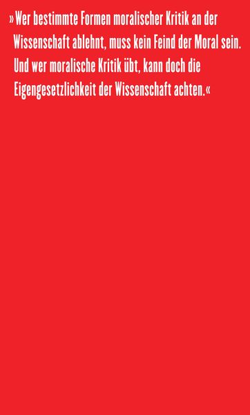 Produktbild: Wissenschaftsfreiheit und Moral