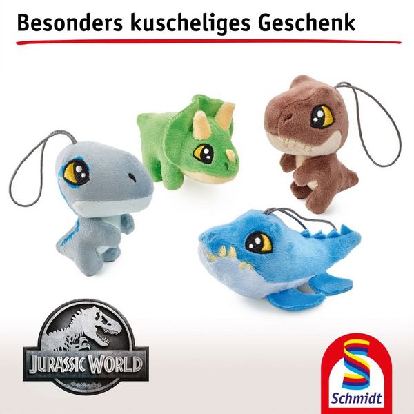 Produktbild: Jurassic World, Mosasaurus, 10,5 cm, Anh&auml;nger, 6 St&uuml;ck im Polybeutel
