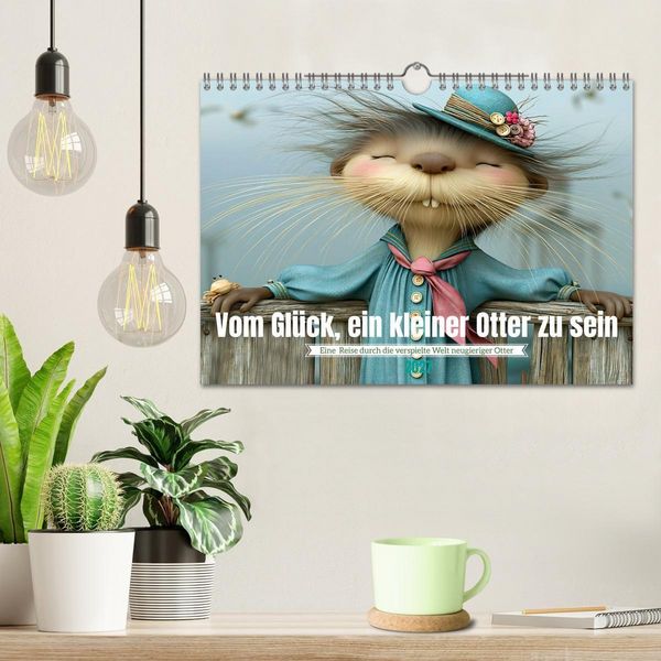 Produktbild: Vom Gl&uuml;ck, ein kleiner Otter zu sein (Wandkalender 2027 DIN A4 quer), CALVENDO Monatskalender