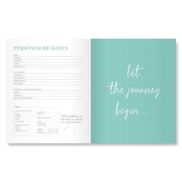 Produktbild: Tagebuch Travel Journal Jeans-Optik