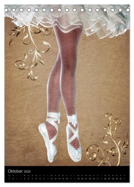 Produktbild: Ballerina Collection (Tischkalender 2026 DIN A5 hoch), CALVENDO Monatskalender