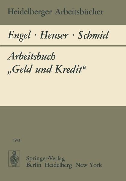 Produktbild: Arbeitsbuch &bdquo;Geld und Kredit&ldquo;