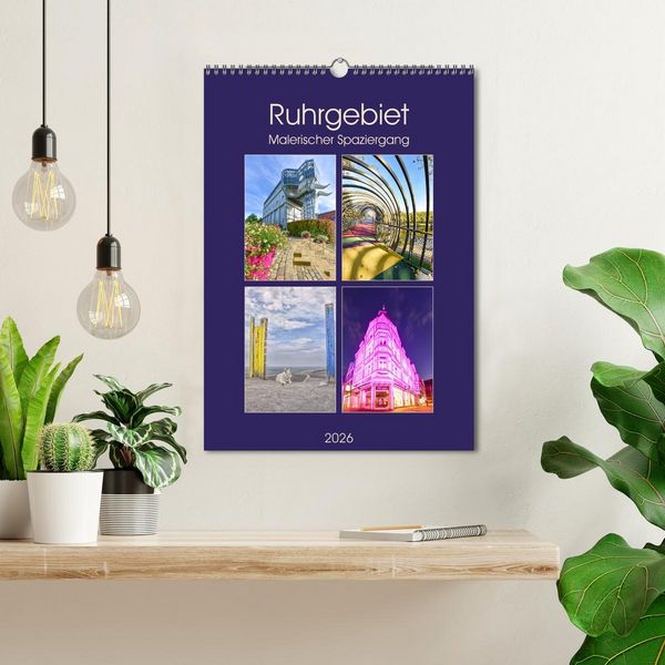 Produktbild: Ruhrgebiet - Malerischer Spaziergang (Wandkalender 2026 DIN A3 hoch), CALVENDO Monatskalender