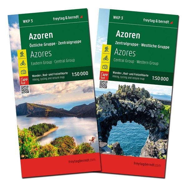Produktbild: Azoren, Wander-, Rad- und Freizeitkarte 1:50.000, freytag & berndt