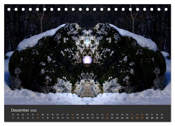 Produktbild: Spiegelwelten - Im Reich der Naturwesen (Tischkalender 2026 DIN A5 quer), CALVENDO Monatskalender