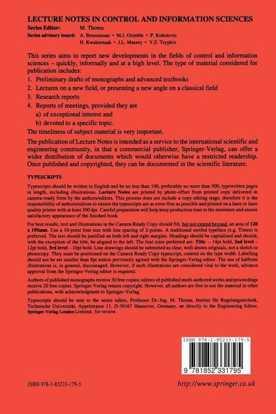 Produktbild: Robustness in Identification and Control