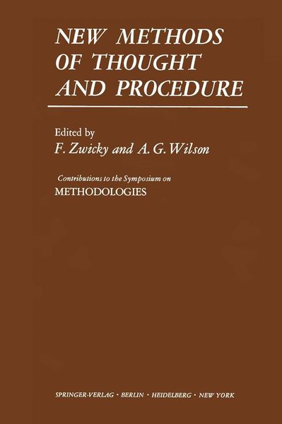 Produktbild: New Methods of Thought and Procedure