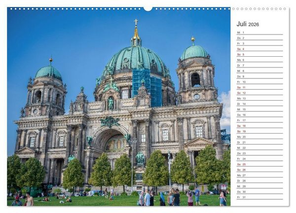 Produktbild: Berlin-Zentrum - Der Planer (Wandkalender 2026 DIN A2 quer), CALVENDO Monatskalender
