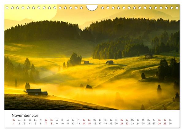 Produktbild: Seiser Alm - Im Herzen der Dolomiten. (Wandkalender 2026 DIN A4 quer), CALVENDO Monatskalender