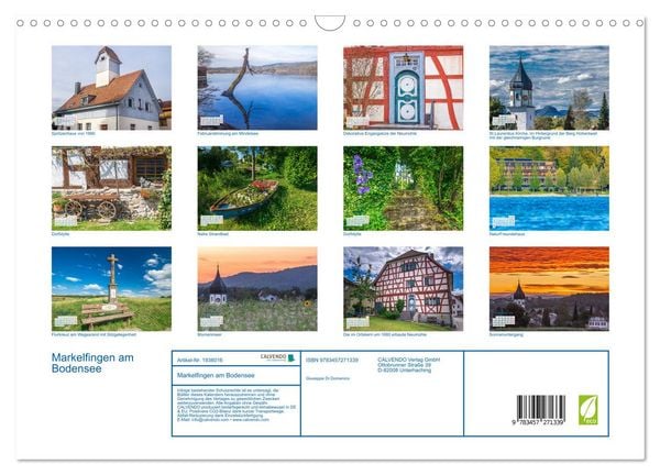Produktbild: Markelfingen am Bodensee (Wandkalender 2026 DIN A3 quer), CALVENDO Monatskalender