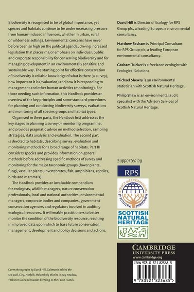 Produktbild: Handbook of Biodiversity Methods