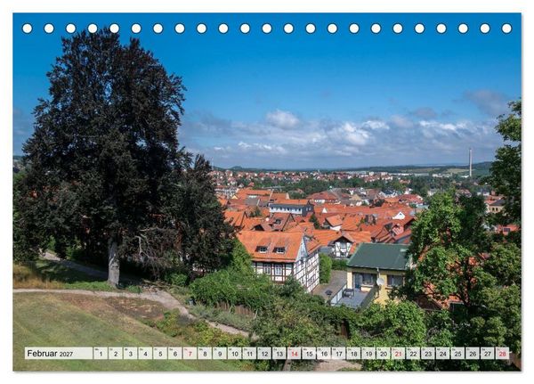 Produktbild: Blankenburg verzaubert - Die Bl&uuml;tenstadt im Harz (Tischkalender 2027 DIN A5 quer), CALVENDO Monatskalender