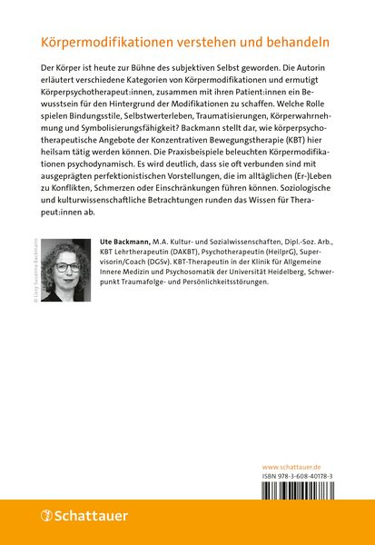 Produktbild: K&ouml;rpermodifikationen &ndash; Interventionen der Konzentrativen Bewegungstherapie (KBT)